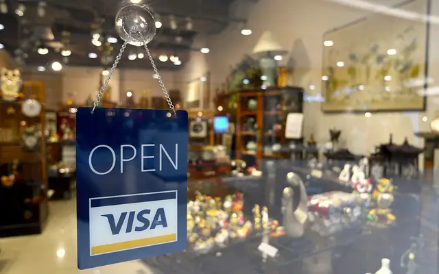 Business open to credit card payment