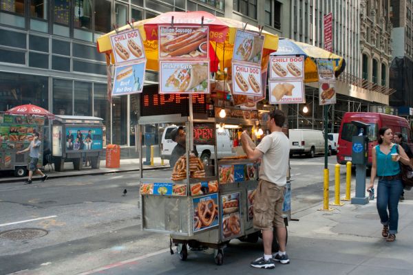 An example of a food cart business.